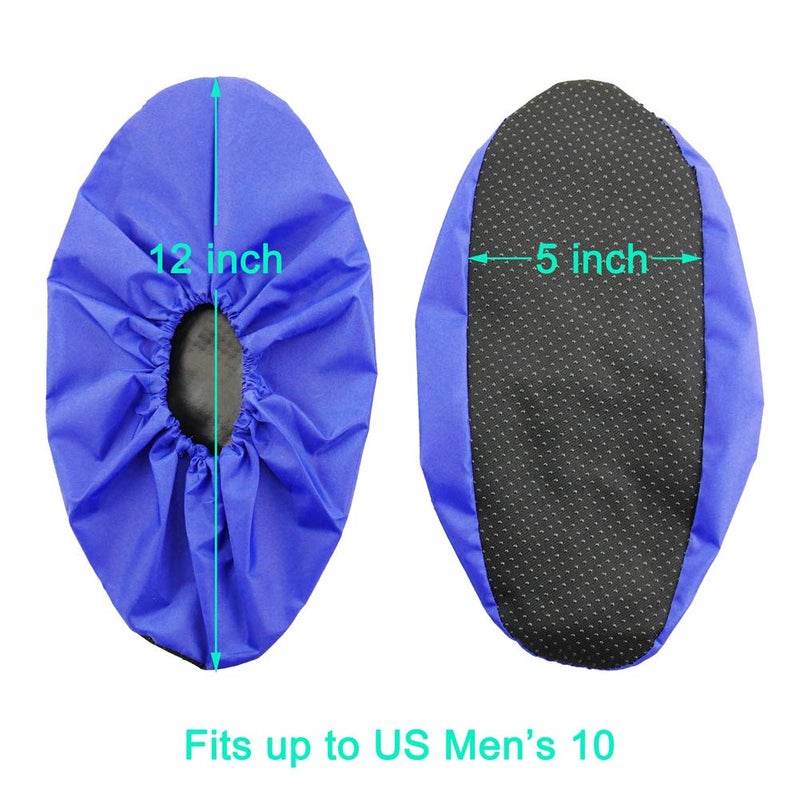 LINKEASE Reusable Boot & Shoe Covers Water Resistant Non Skid and Washable for Real Estate Contractors to Keep Floors Carpets Footwear and Rooms Clean - 2 Pairs (Medium, Blue) - Image 4